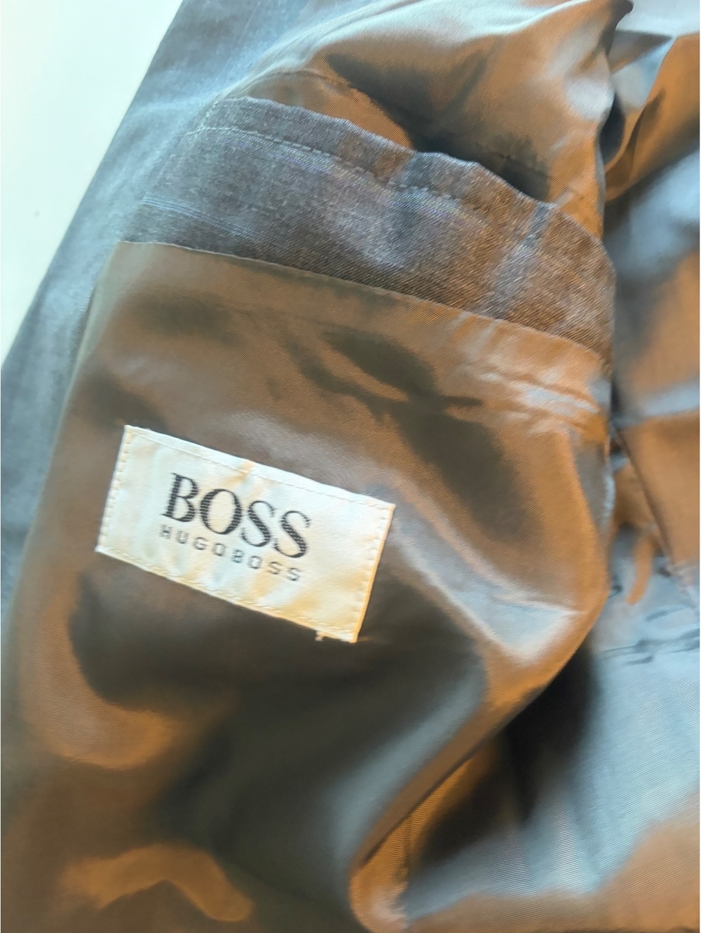 Hugo Boss Men's Gray Pinstripe Suit Jacket